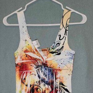 Colorful Knee Length Dress, Women's Size Small